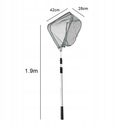 Teleskopinis graibštas žuvims, lapams ir tvenkiniams