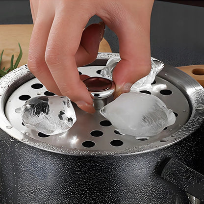 Terminis ledo kibirėlis COOLER ledukų talpykla 1,3l su dangteliu ir žnyplėmis
