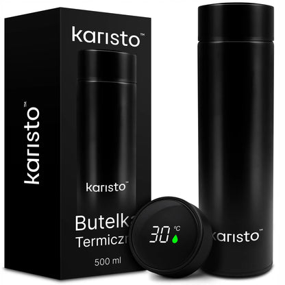 Termosas 500 ml Karisto su temperatūros ekranu, nerūdijantis plienas