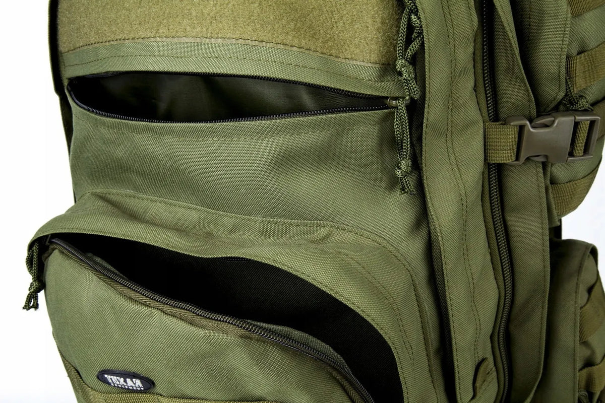 „Texar Grizzly“ taktinė karinė kuprinė, alyvuogių spalvos, 65 l, MOLLE