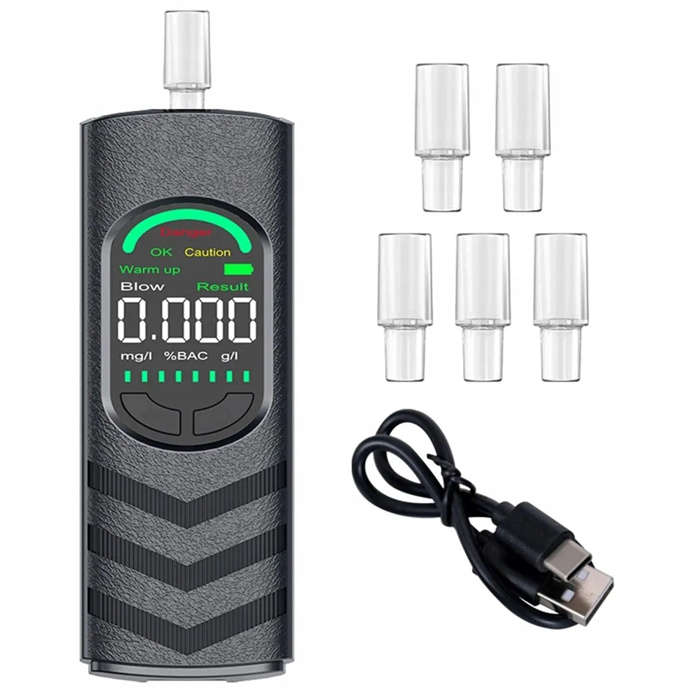 Tikslus elektrocheminis LCD alkotesteris XYF2025478 su 5 kandikliais