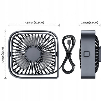TOPK K50 tylus USB stalinio kompiuterio mini ventiliatorius, pilkas