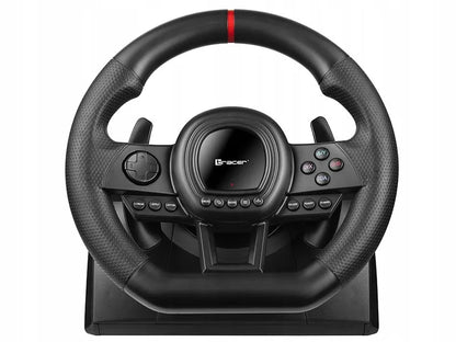 TRACER SimRacer lenktynių vairas su pedalais ir pavarų perjungimo svirtimi, skirtas PC, PS4, Xbox One