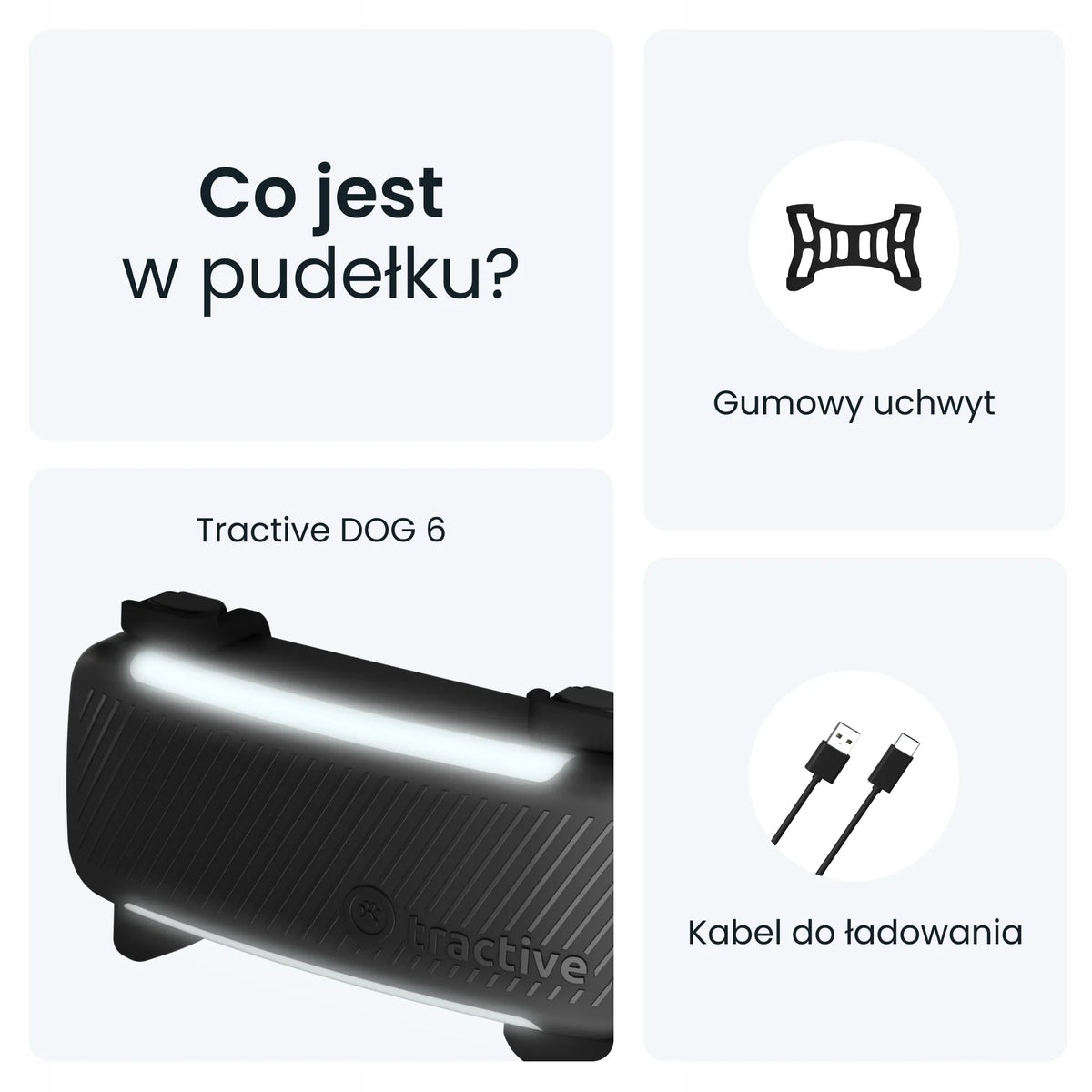 Tractive GPS & Health Dog 6 GPS lokatorius šunims – juodas