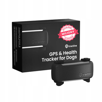 Tractive GPS & Health Dog 6 GPS lokatorius šunims – juodas