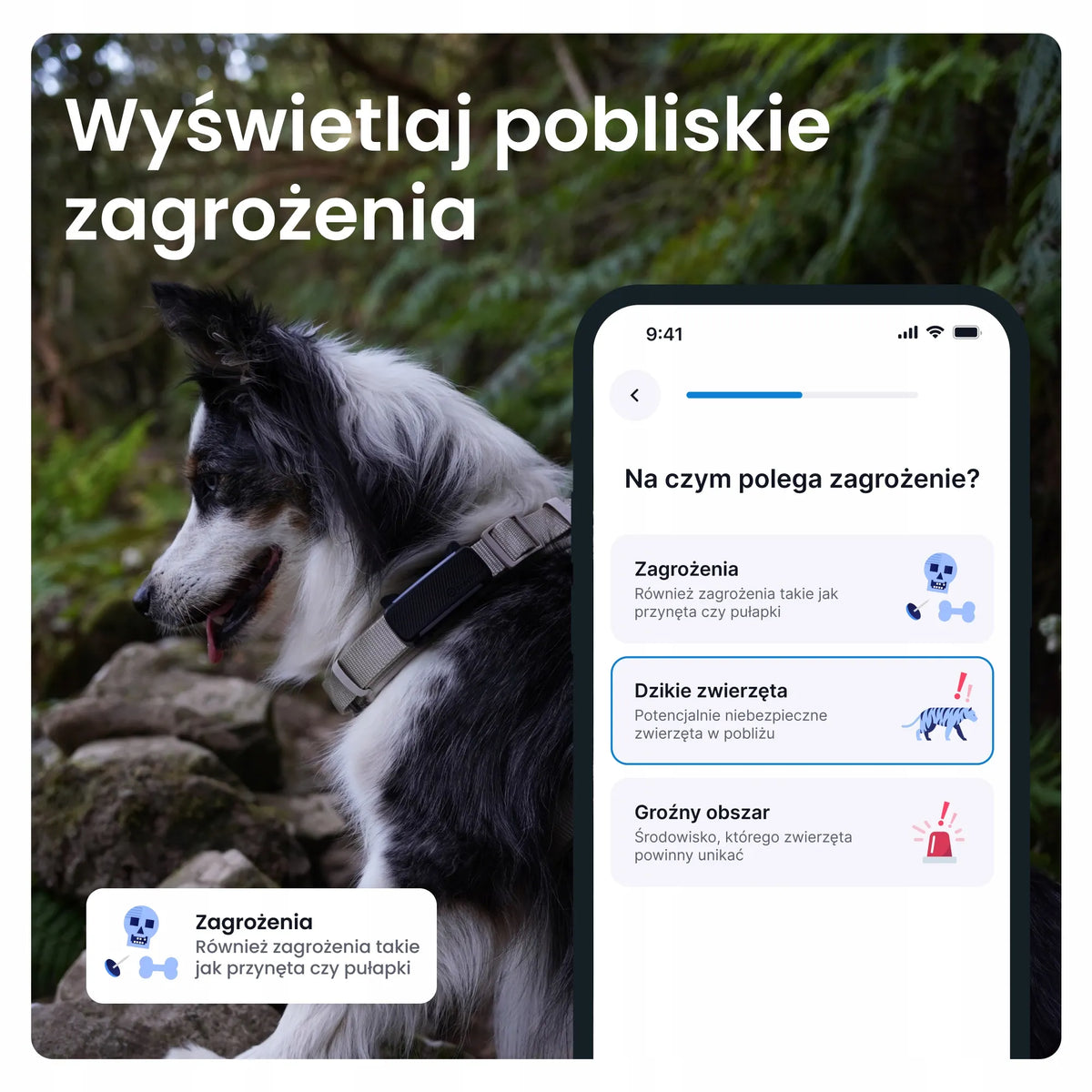Tractive GPS & Health Dog 6 GPS lokatorius šunims – juodas