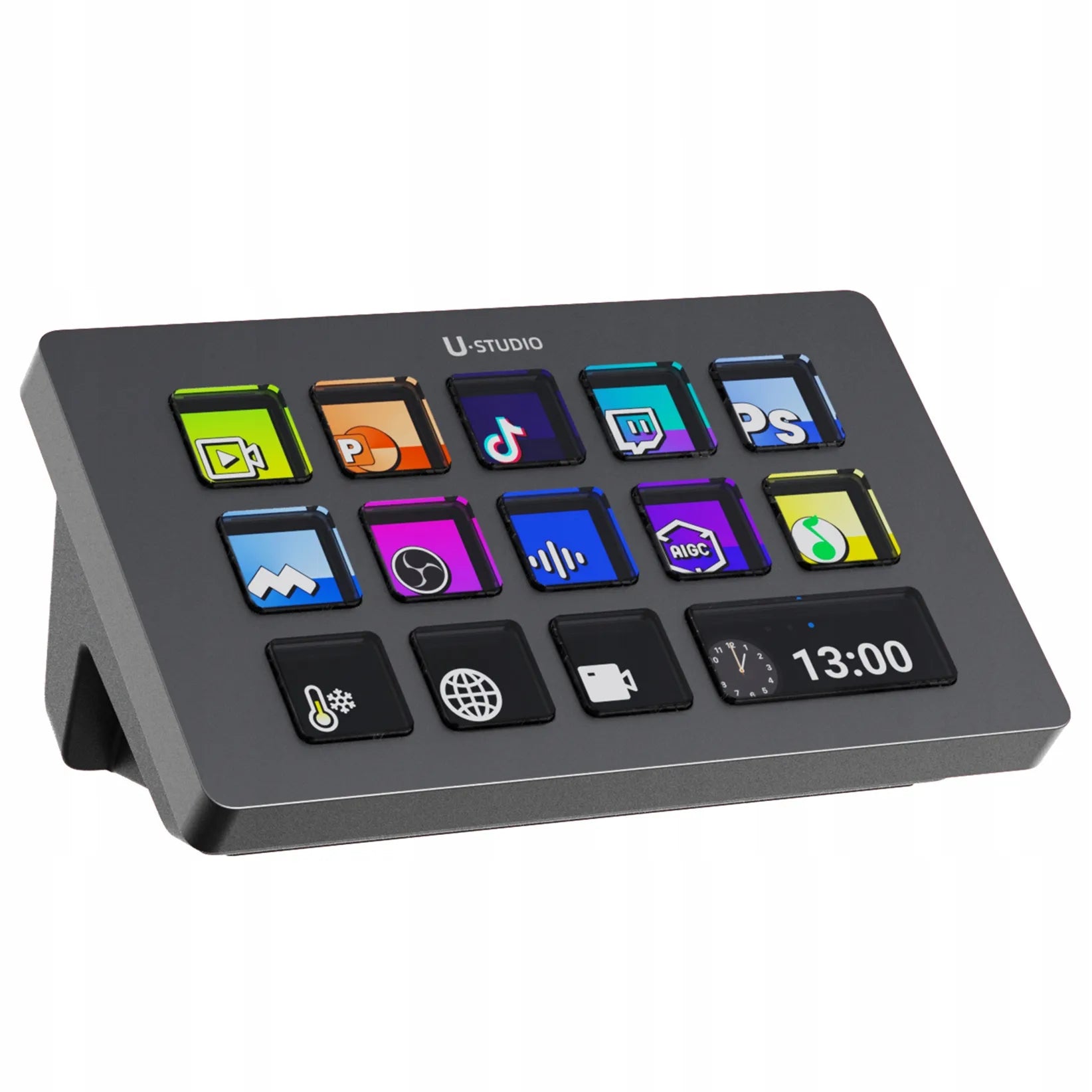 Transliacijos valdymo konsolė studijai ULANZI D200 Stream Deck su 14 klavišų