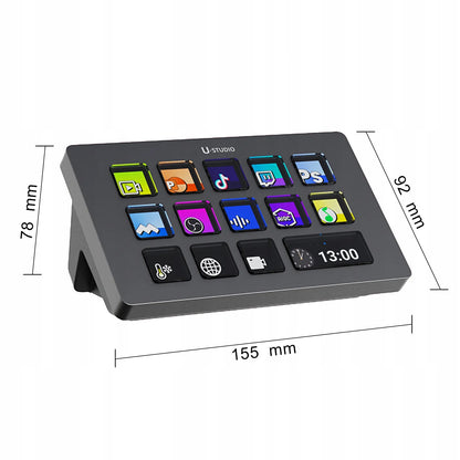 Transliacijos valdymo konsolė studijai ULANZI D200 Stream Deck su 14 klavišų