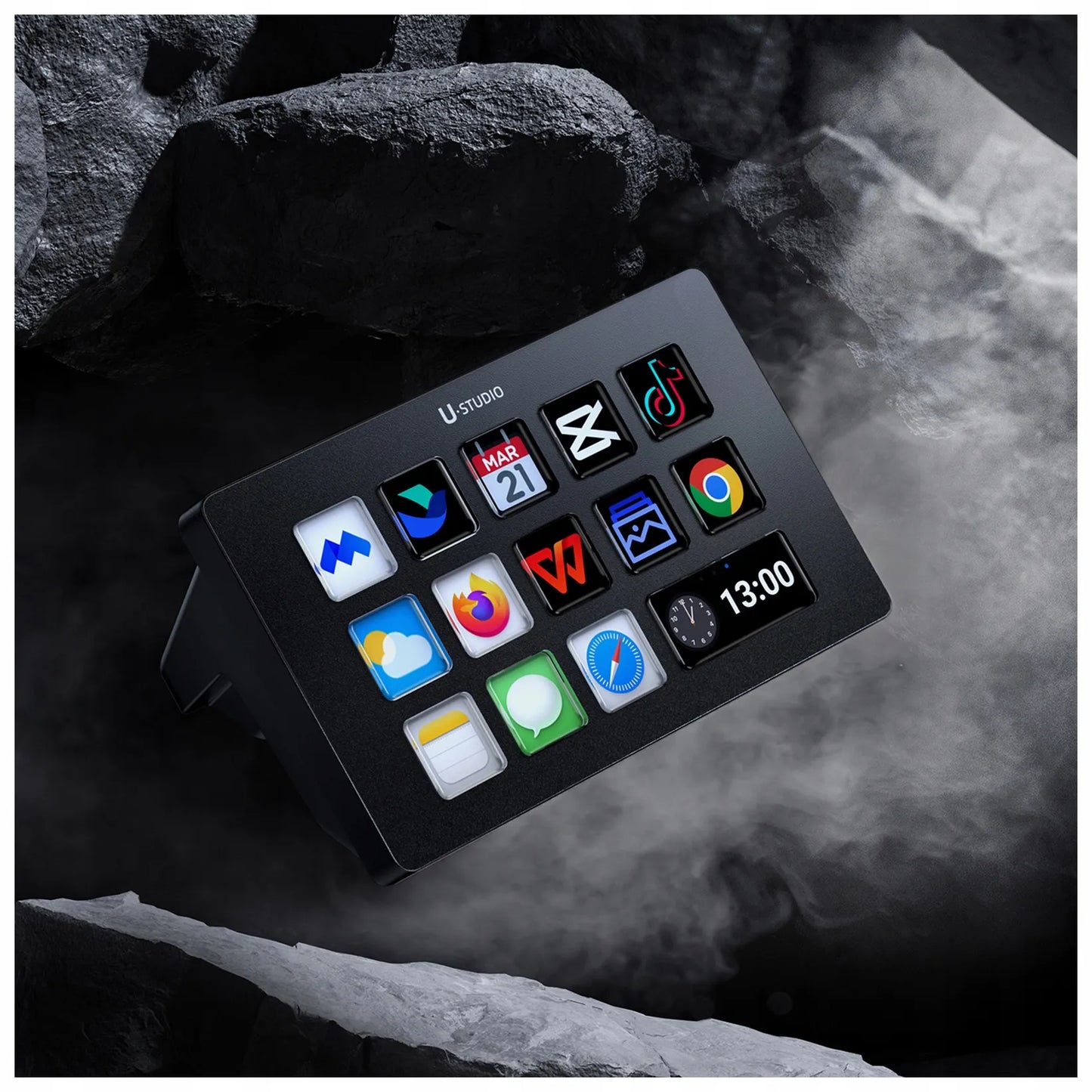 Transliacijos valdymo konsolė studijai ULANZI D200 Stream Deck su 14 klavišų