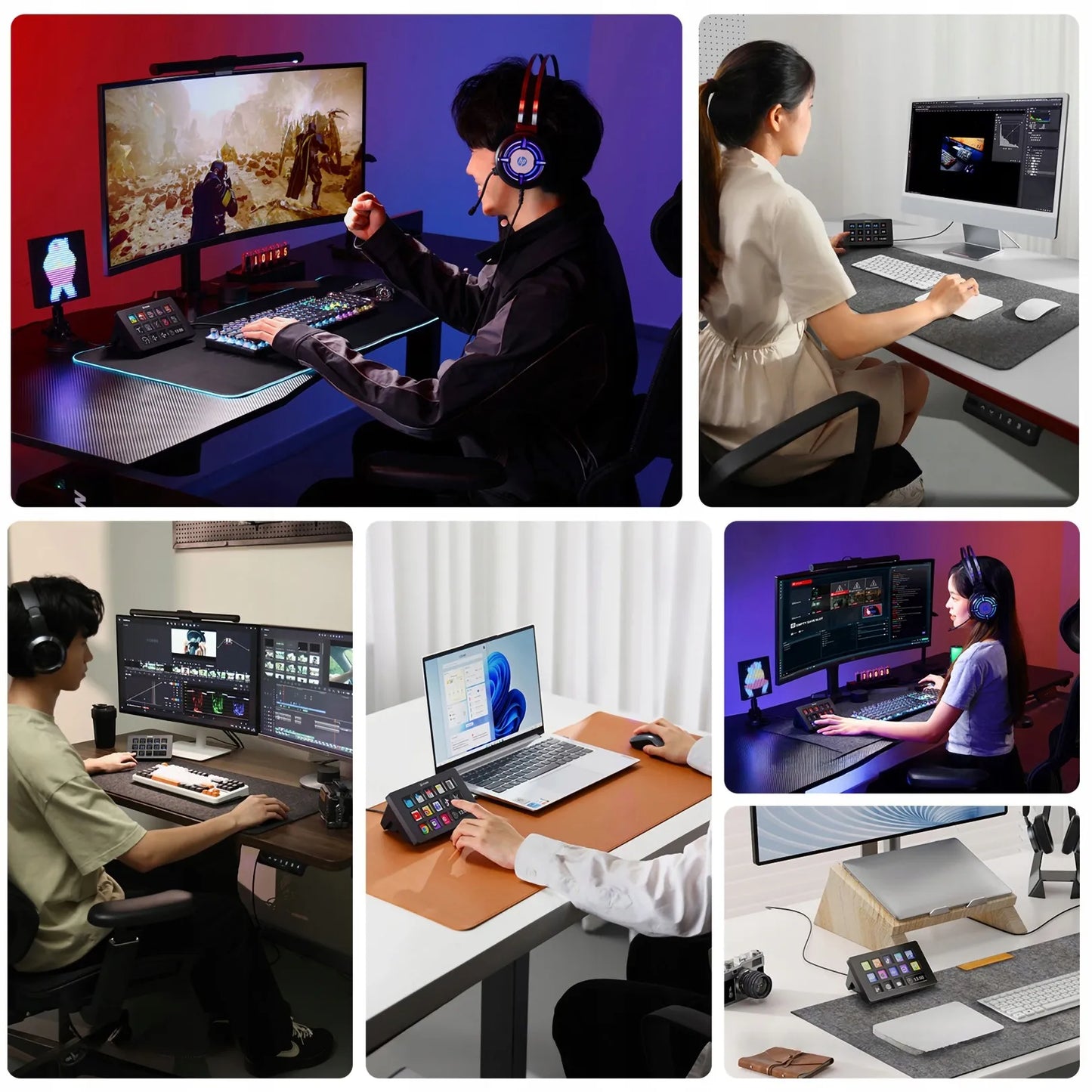 Transliacijos valdymo konsolė studijai ULANZI D200 Stream Deck su 14 klavišų