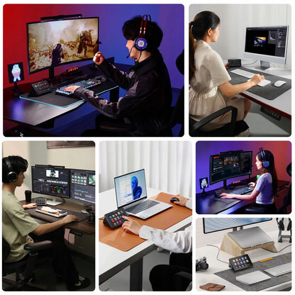 Transliacijos valdymo konsolė studijai ULANZI D200 Stream Deck su 14 klavišų