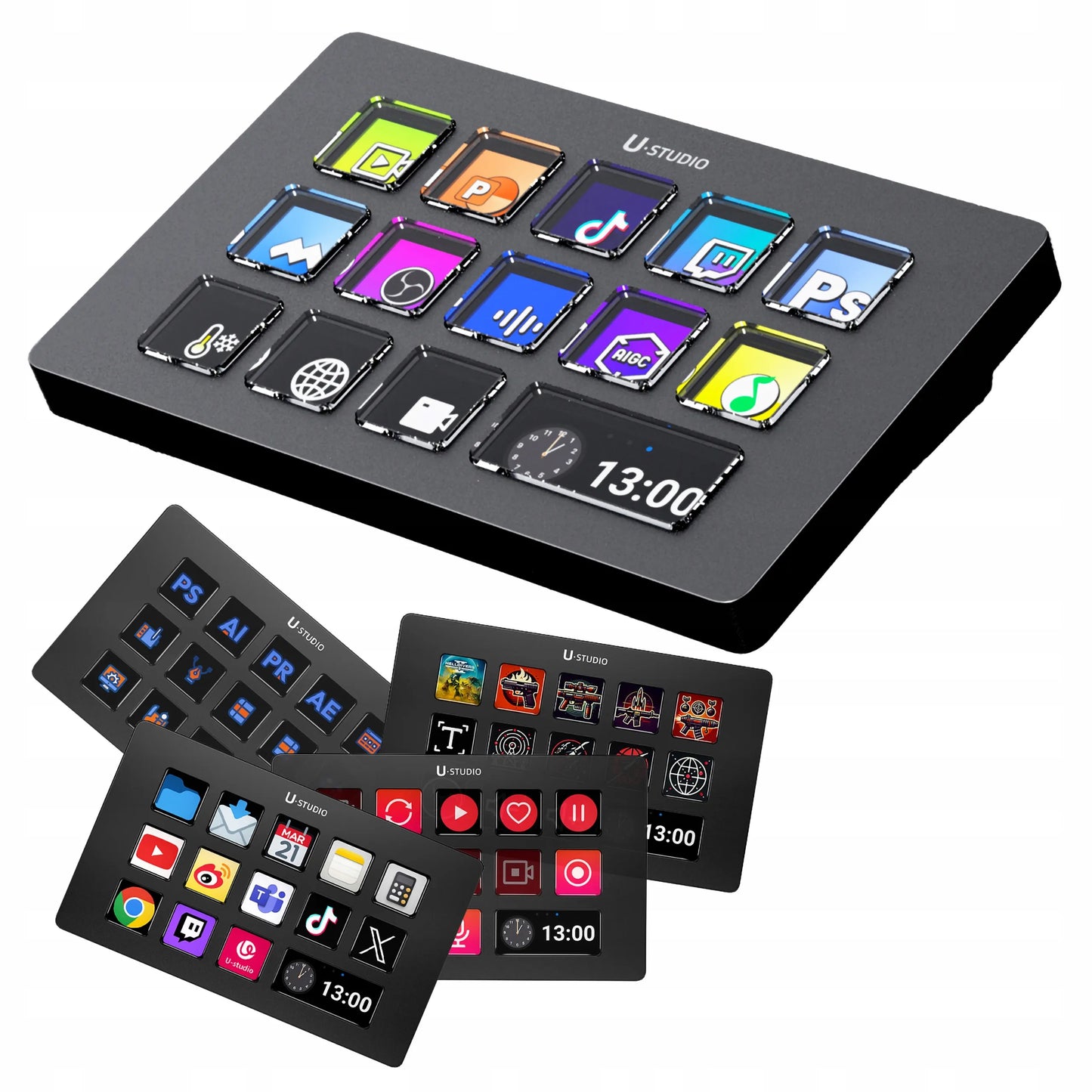 Transliacijos valdymo konsolė studijai ULANZI D200 Stream Deck su 14 klavišų