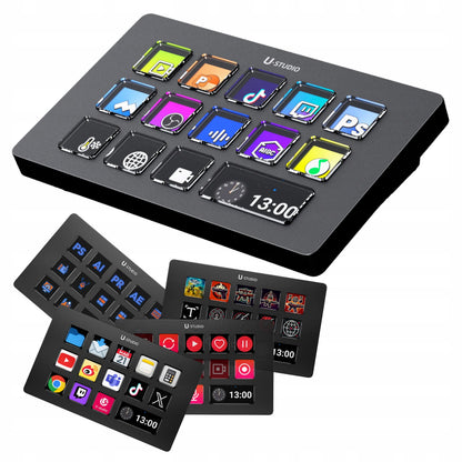 Transliacijos valdymo konsolė studijai ULANZI D200 Stream Deck su 14 klavišų
