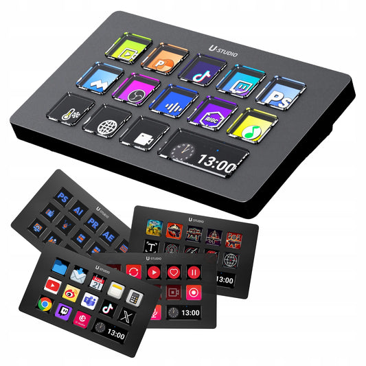 Transliacijos valdymo konsolė studijai ULANZI D200 Stream Deck su 14 klavišų