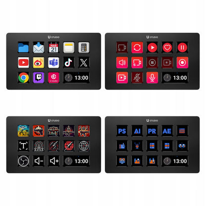 Transliacijos valdymo konsolė studijai ULANZI D200 Stream Deck su 14 klavišų