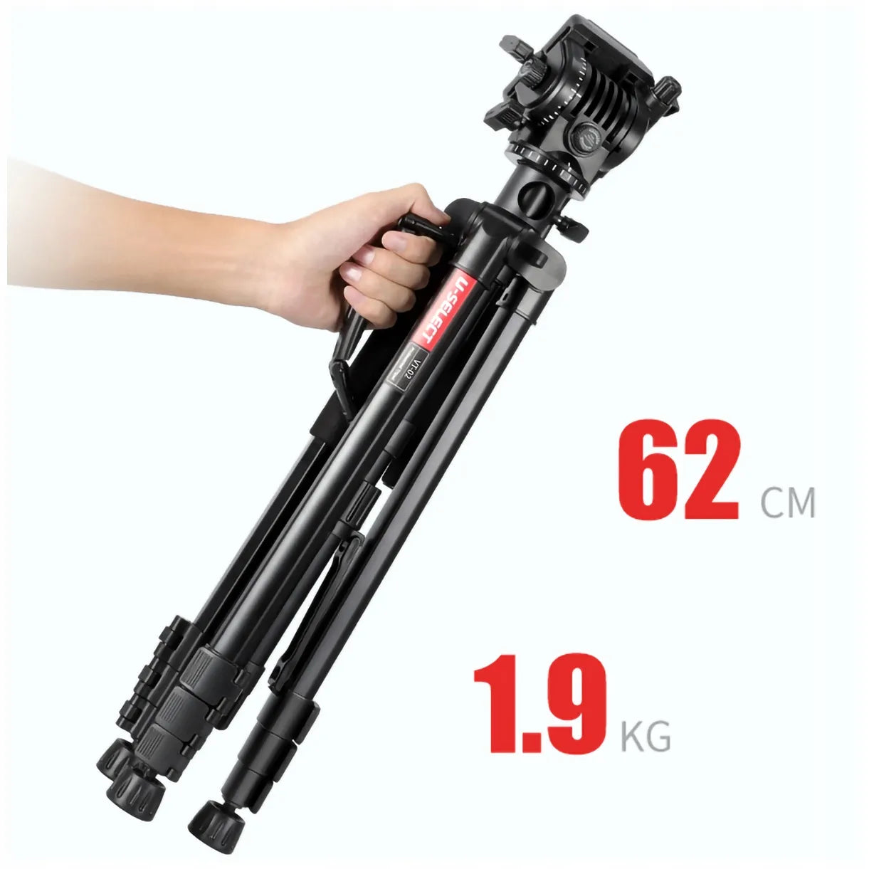 Trikojis ir monopodas su 360 laipsnių panoramine galvute Ulanzi U-Select VT-02