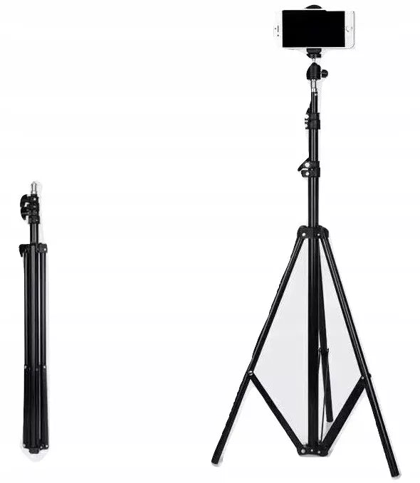 Trikojis stovas laikiklis fotoaparatui telefonui videoblogui 72-210cm AUKŠTAS MAX 210 CM
