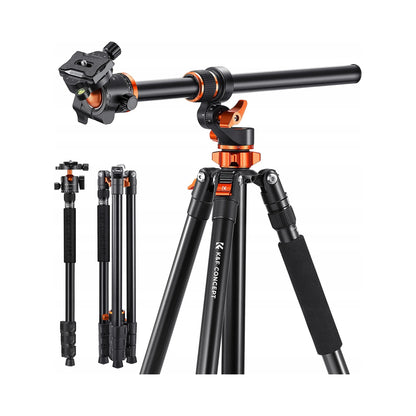 Trikojis su lenkiama kolona 230 cm 10 kg + monopodas K&F T254A7 + galvutė BH-28L