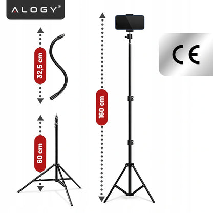 Tripod stovas telefonui su laikikliu aukštas fotografijos rinkinys