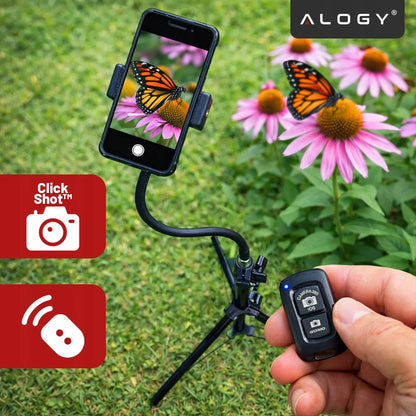 Tripod stovas telefonui su laikikliu aukštas fotografijos rinkinys