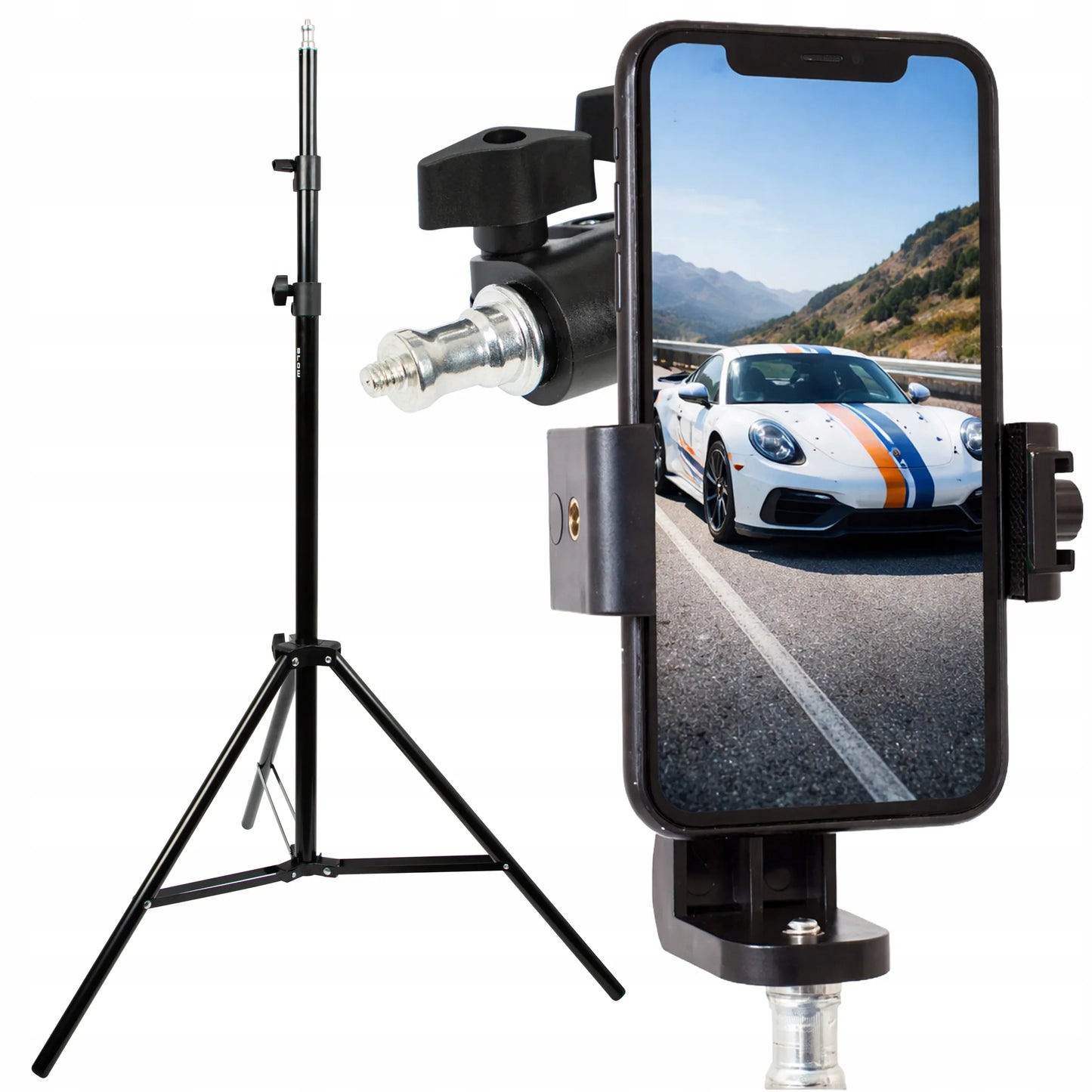 TRIPODAS 230 cm TELEFONUI SU LAIKIKLIU AUKŠTAS FOTOGRAFINIS XXXL