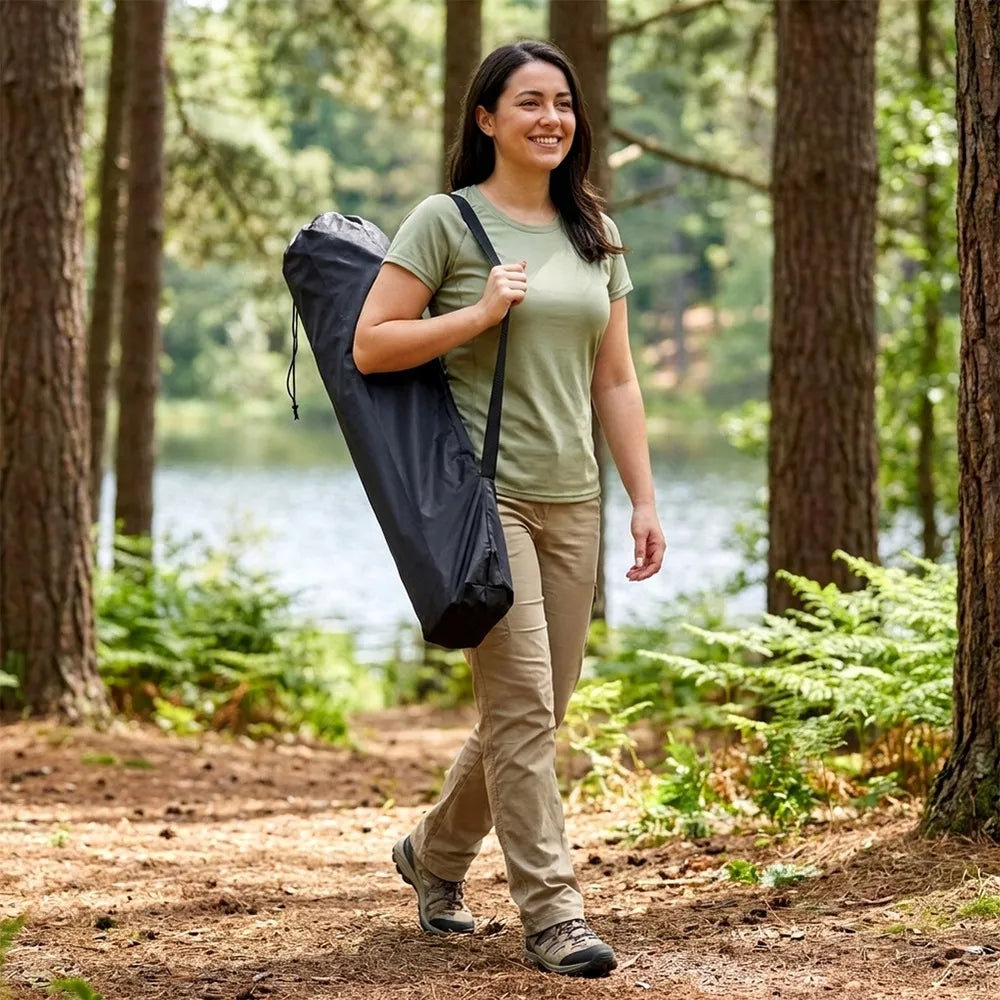 Turistinė kėdė žvejybai sulankstoma paplūdimio sodo balkono fotelis
