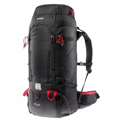 Turistinė kuprinė Hi-Tec STONE 75, 75 l, juoda / HIGH RISK RED