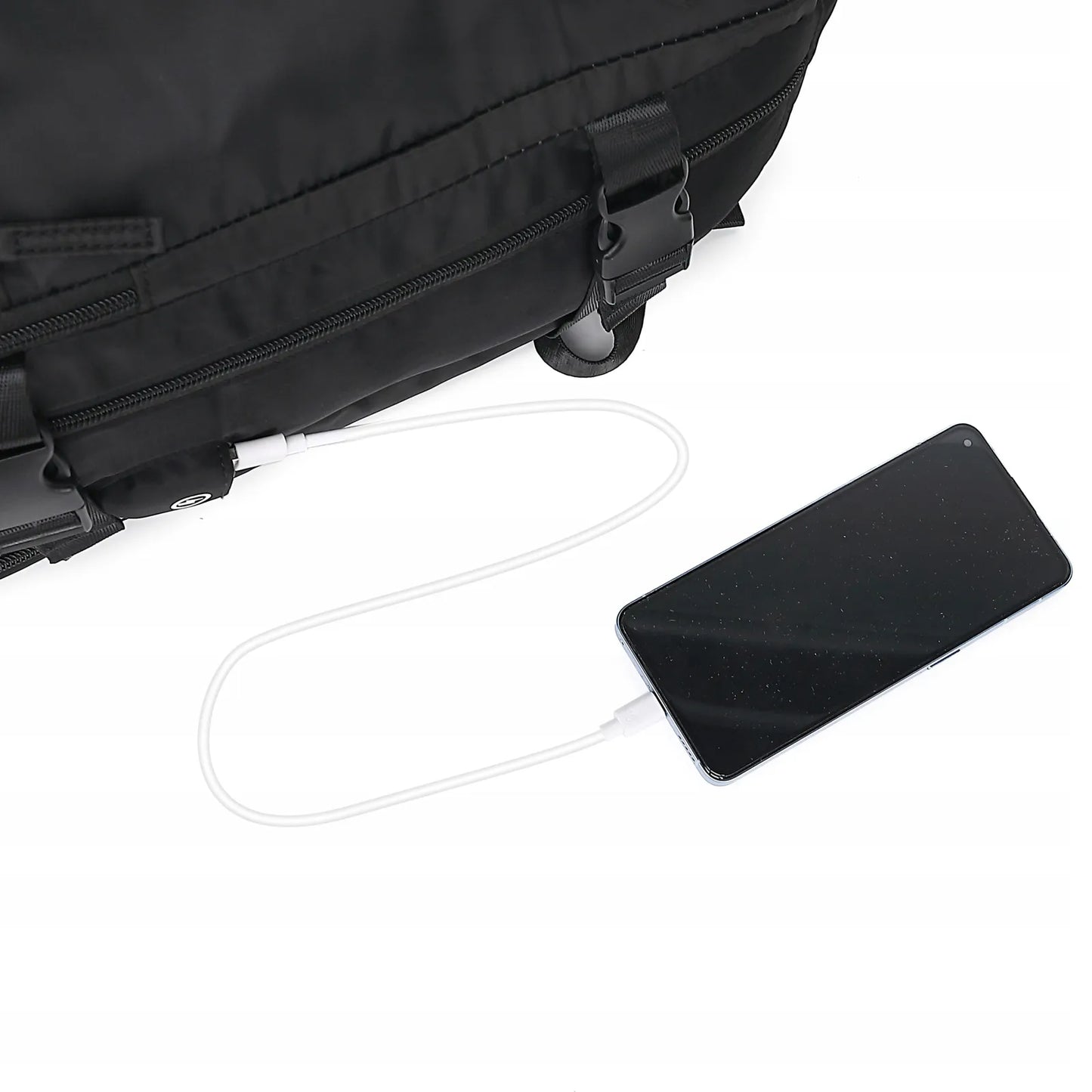 Turistinė kuprinė Ryanair / Wizzair su USB (violetinė)