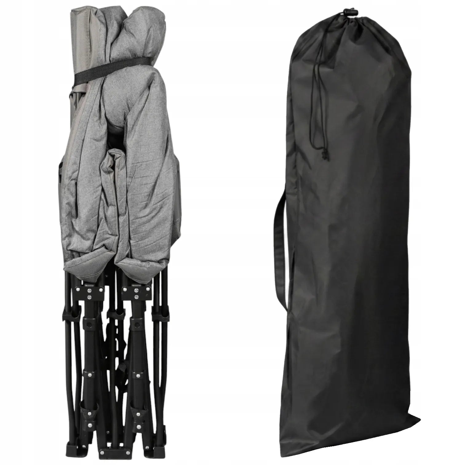 Turistinė lova GOLIAT 190x68cm sulankstoma patogi lauko gultas