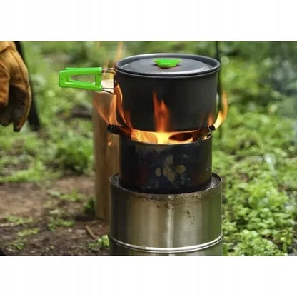 Turistiniai indai Trizand Survival 18 viename – kempingo rinkinys 2 asmenims