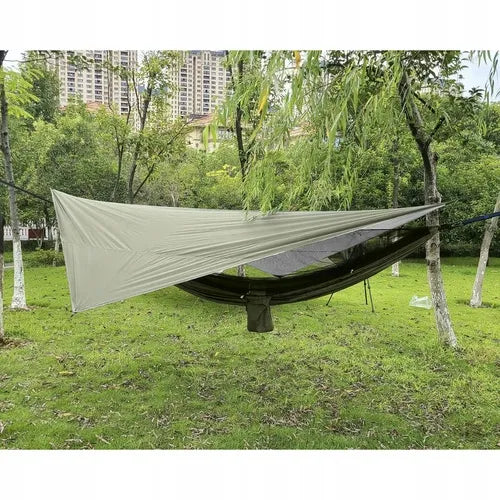 Turistinis hamakas su tentu ir tinkleliu nuo vabzdžių 260x140 cm