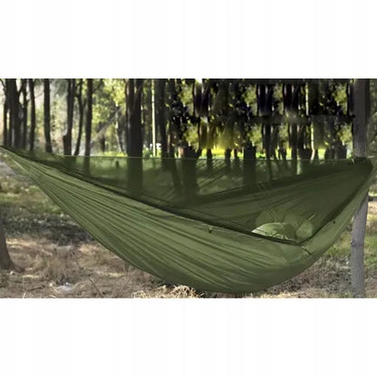 Turistinis hamakas su tentu ir tinkleliu nuo vabzdžių 260x140 cm