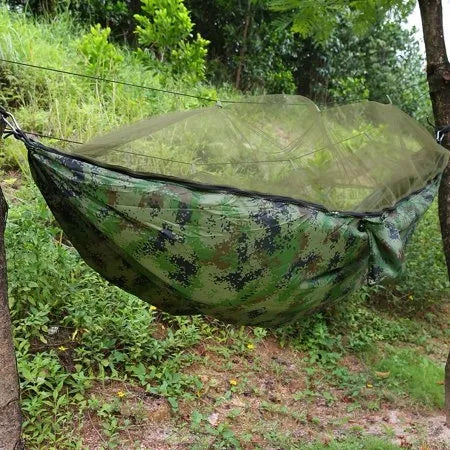 Turistinis hamakas su tinkleliu nuo uodų „Survival“