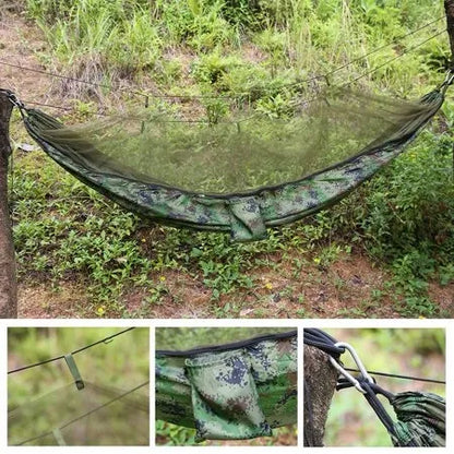 Turistinis hamakas su tinkleliu nuo uodų „Survival“