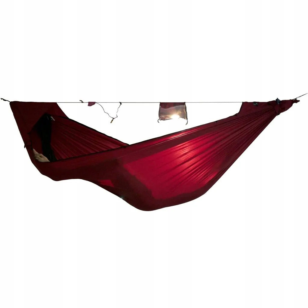 Turistinis hamakas Ticket To The Moon Pro burgundy 325 x 170 cm