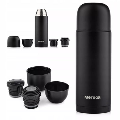Turistinis vakuuminis termosas 750 ml Meteor, 2 puodeliai, iki 24 val.