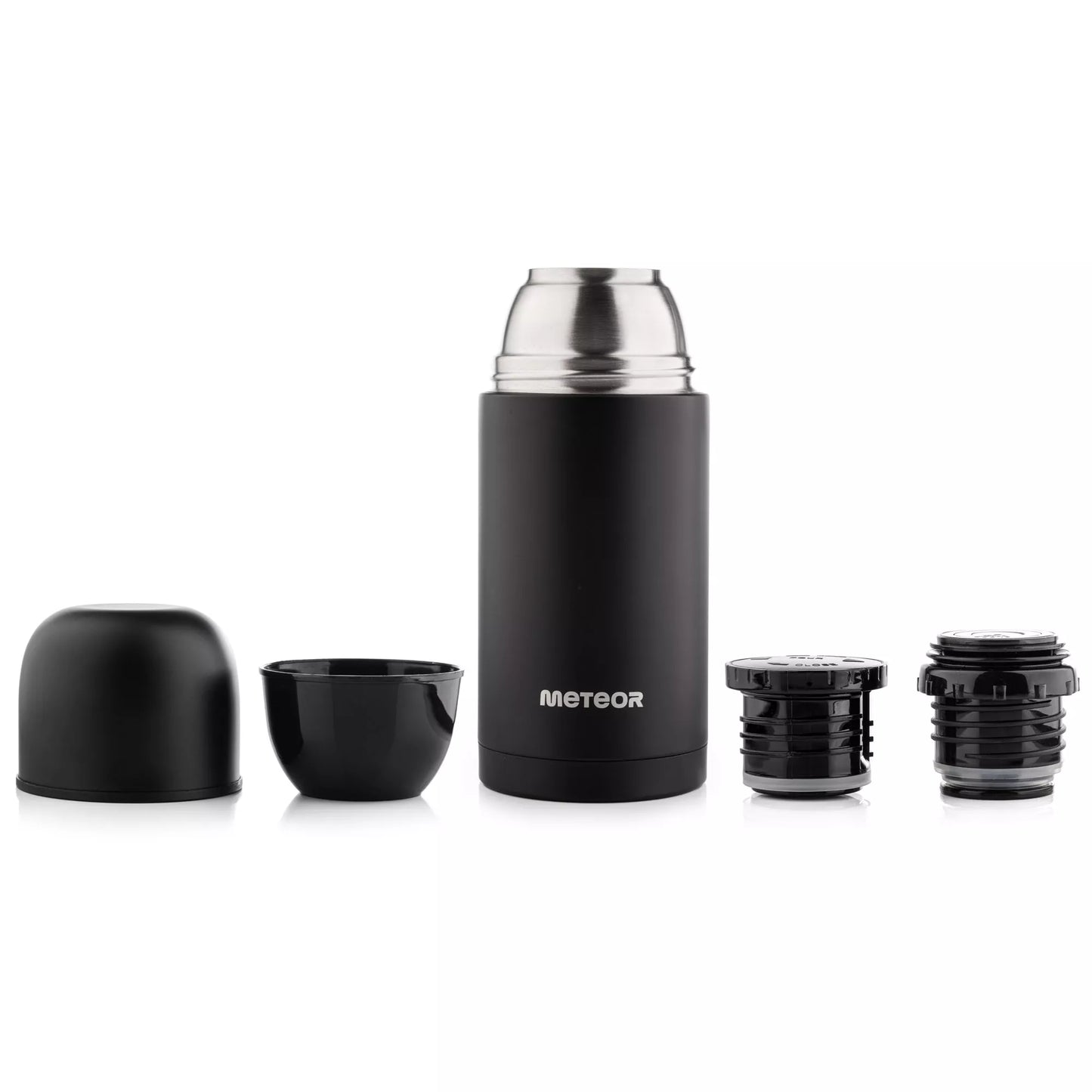 Turistinis vakuuminis termosas 750 ml Meteor, 2 puodeliai, iki 24 val.