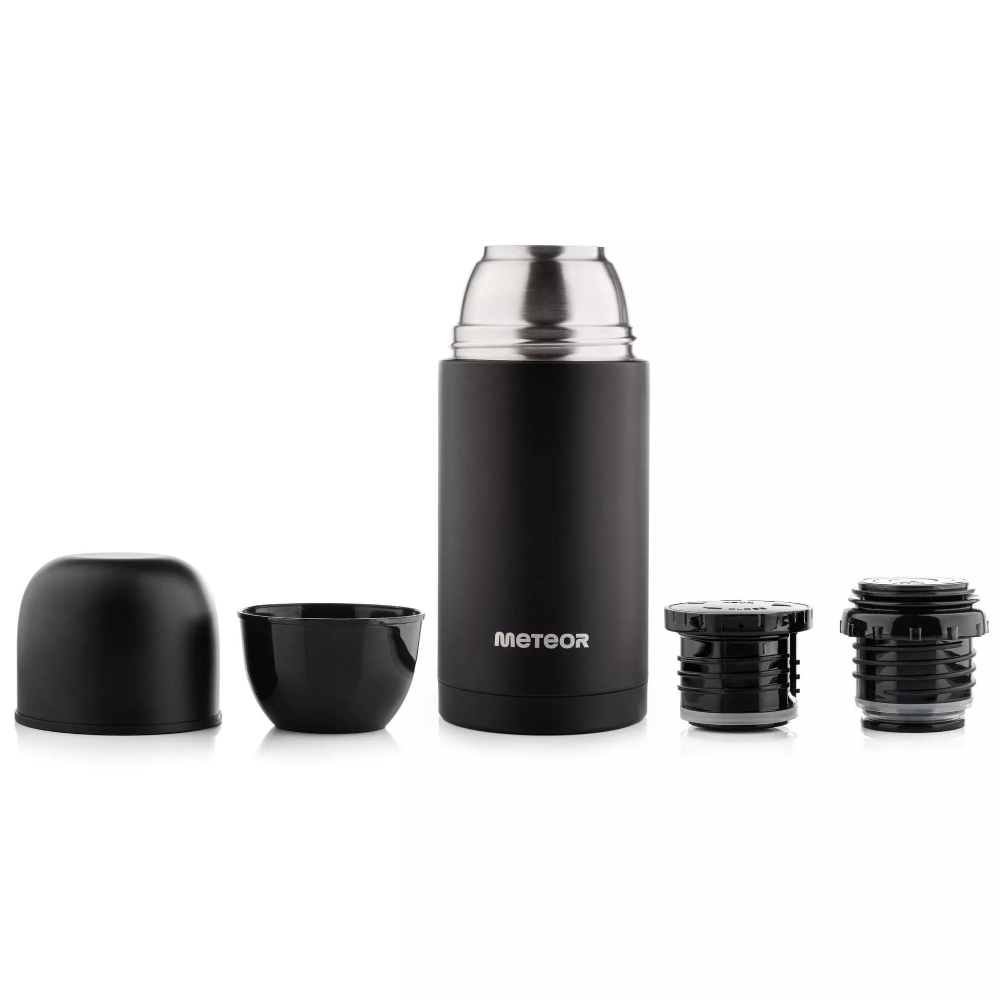 Turistinis vakuuminis termosas 750 ml Meteor, 2 puodeliai, iki 24 val.