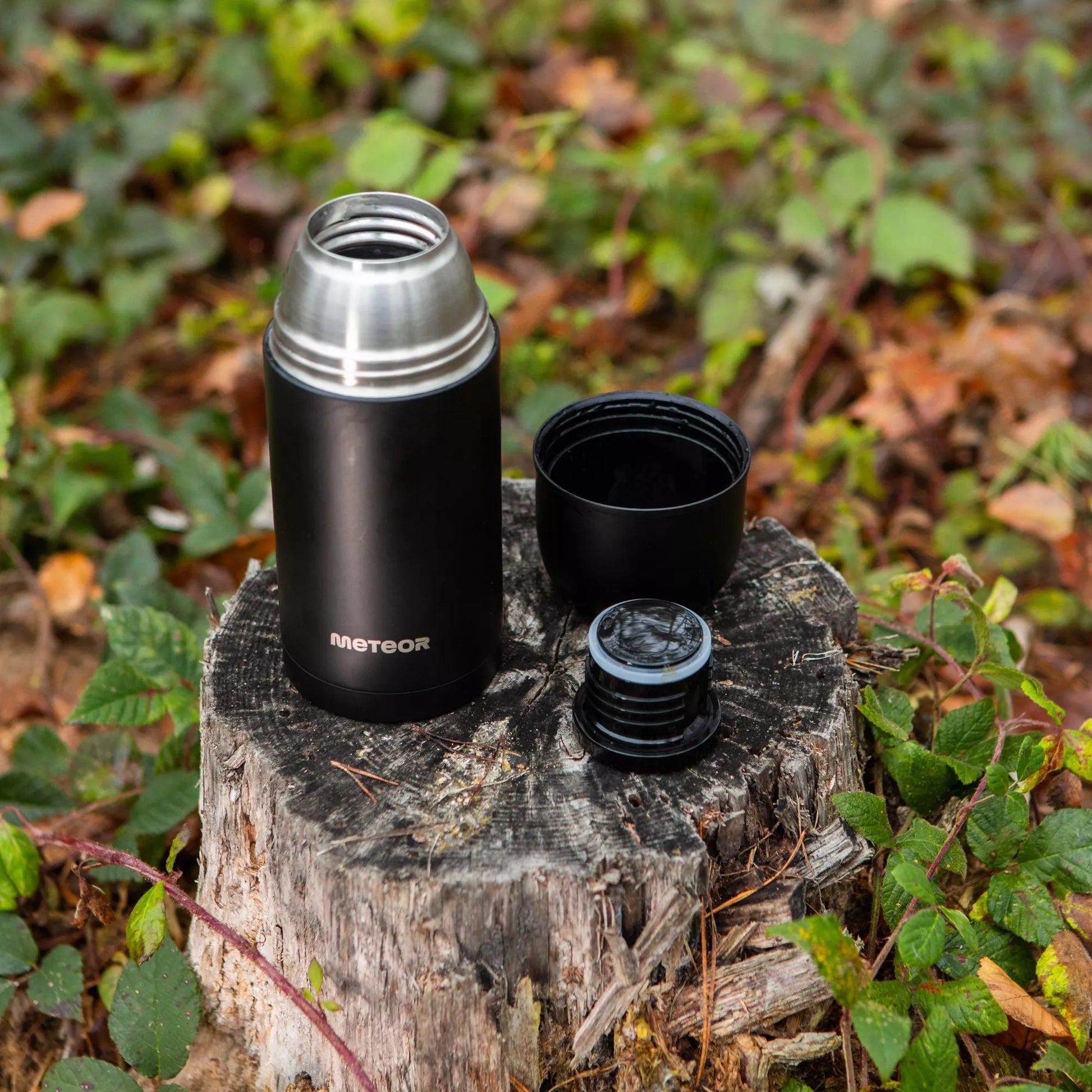 Turistinis vakuuminis termosas 750 ml Meteor, 2 puodeliai, iki 24 val.