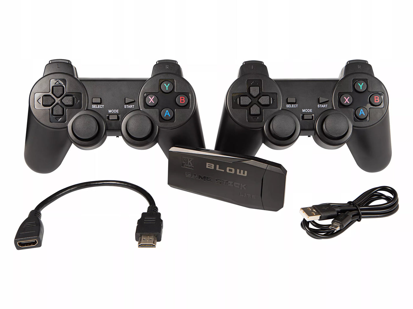 TV mini retro žaidimų konsolė HDMI belaidė su dviem pulteliais 2073 žaidimai