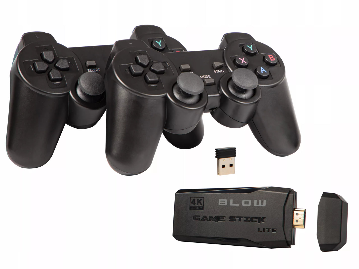 TV mini retro žaidimų konsolė HDMI belaidė su dviem pulteliais 2073 žaidimai