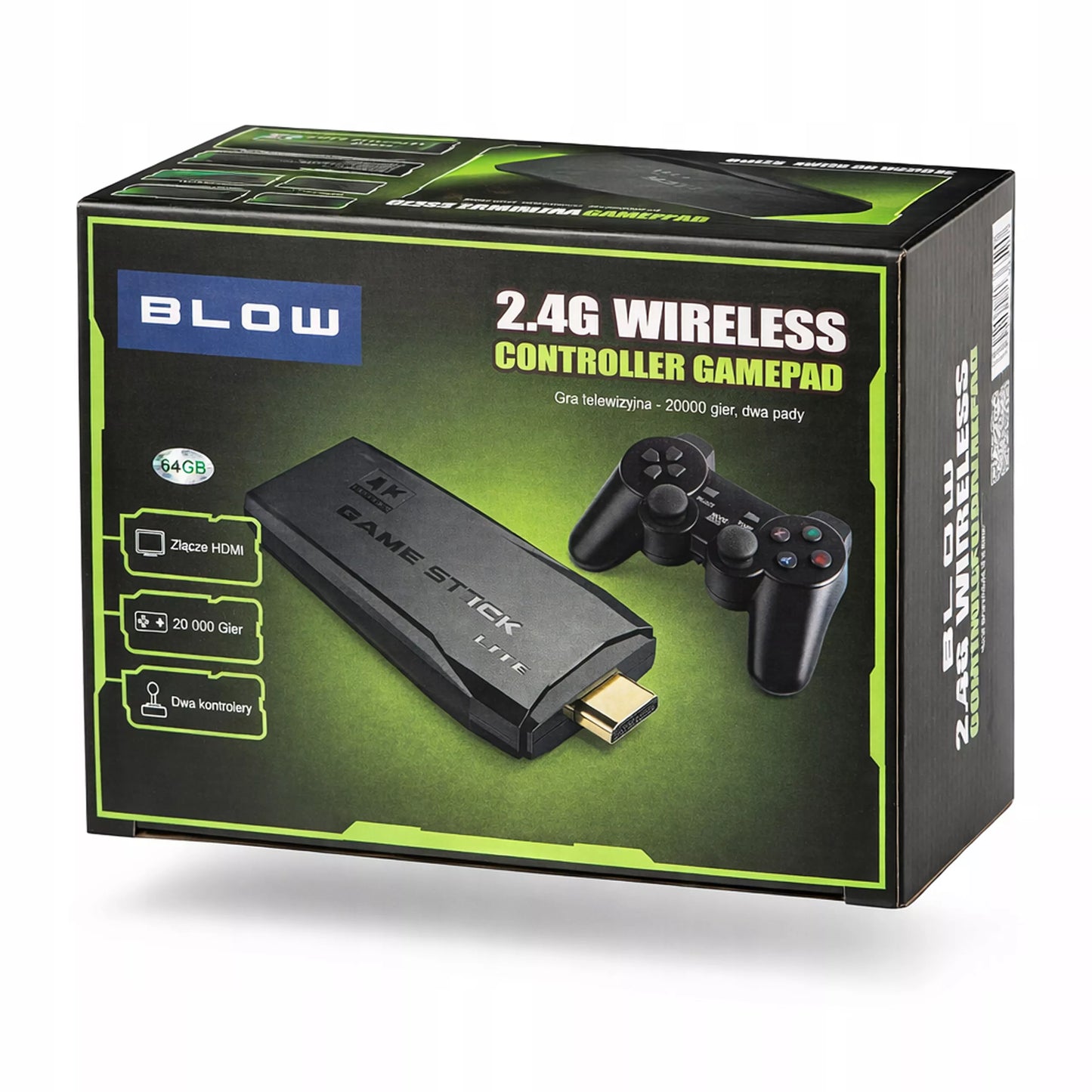TV mini retro žaidimų konsolė HDMI belaidė su dviem pulteliais 2073 žaidimai