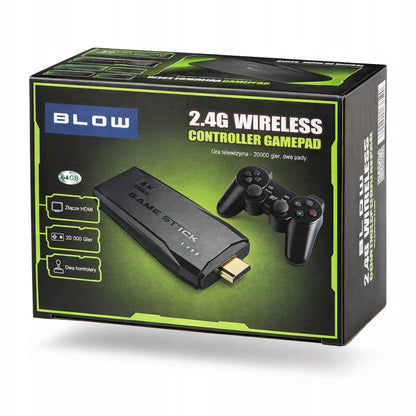 TV mini retro žaidimų konsolė HDMI belaidė su dviem pulteliais 2073 žaidimai
