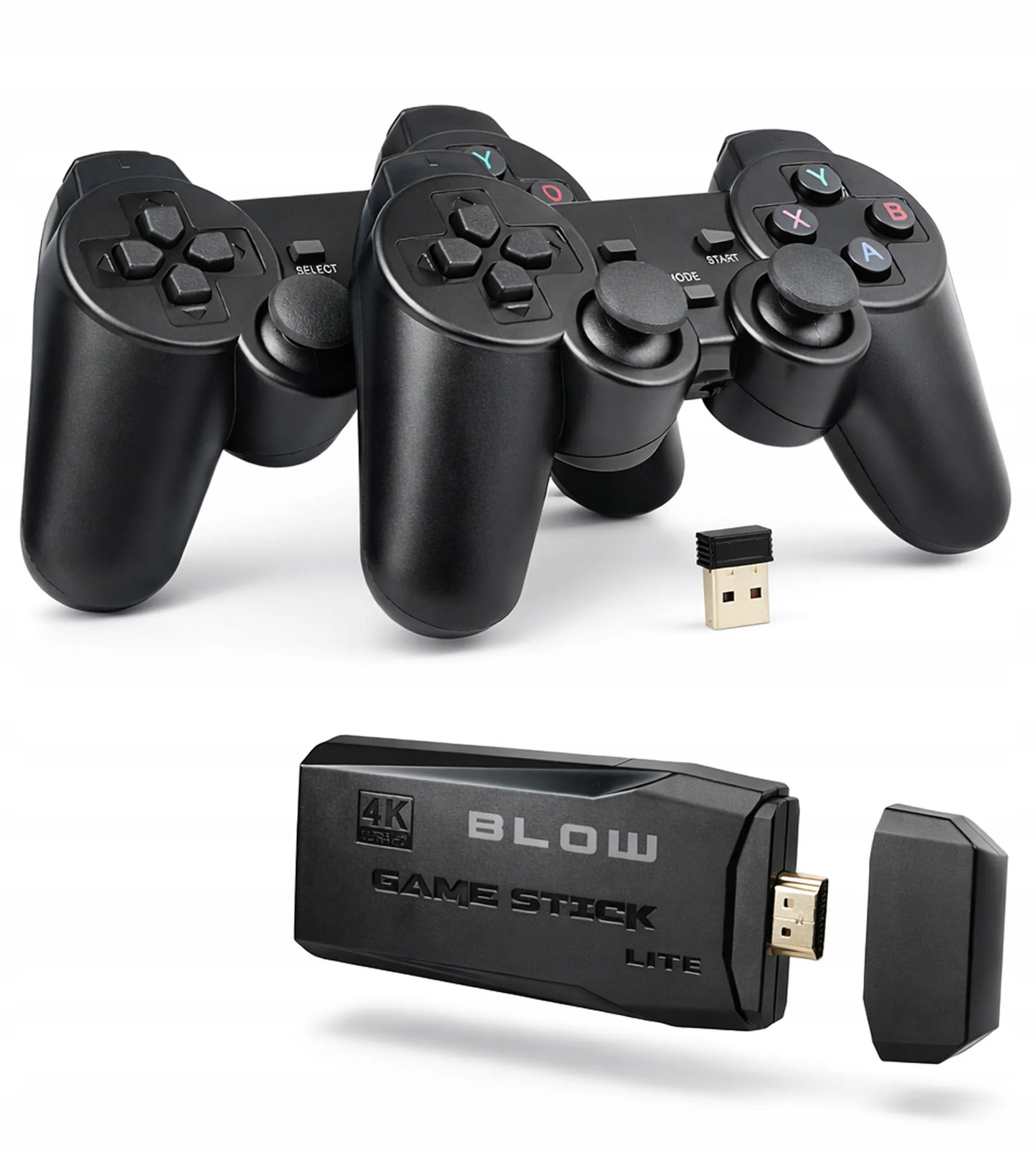 TV mini retro žaidimų konsolė HDMI belaidė su dviem pulteliais 2073 žaidimai