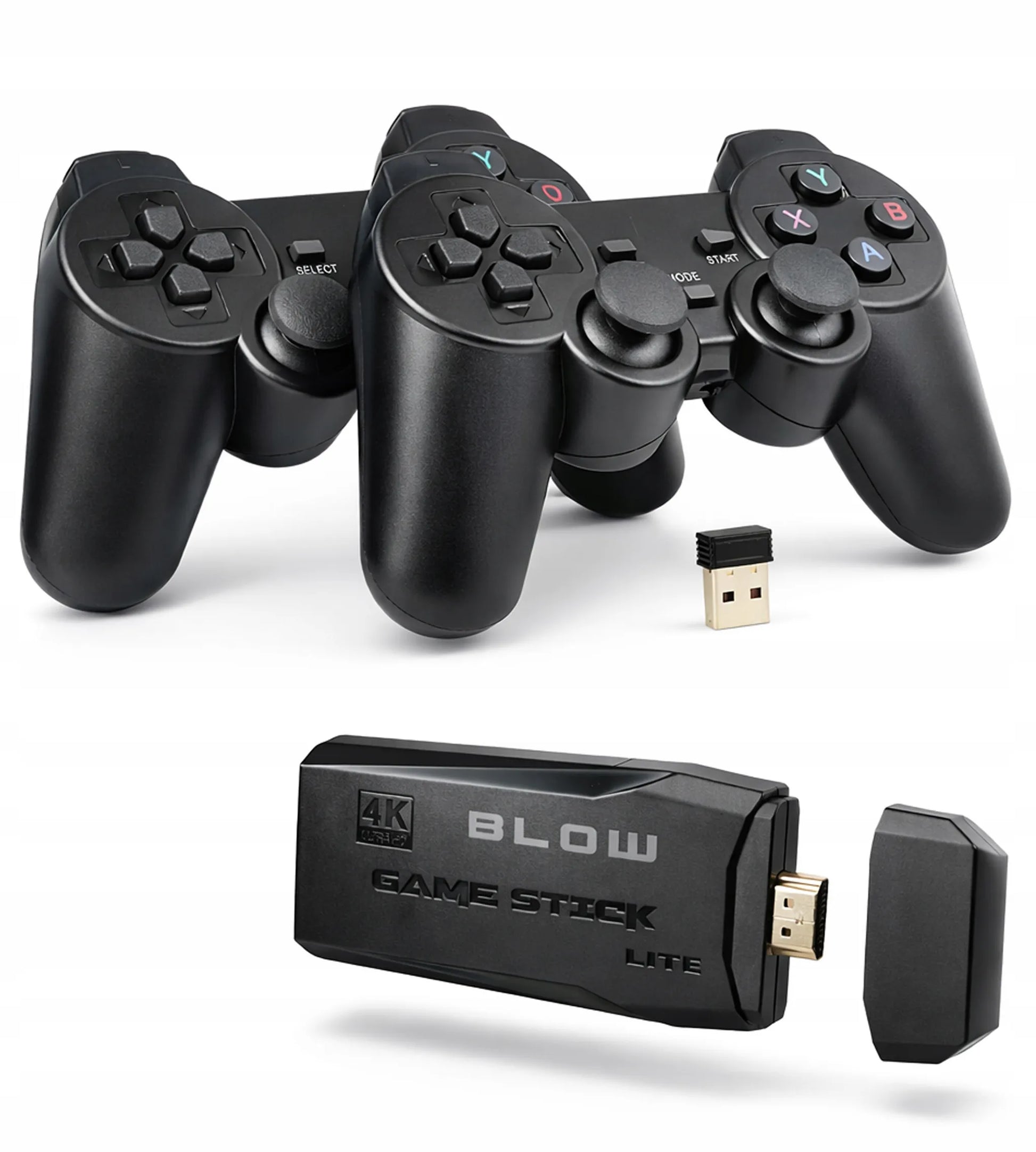 TV mini retro žaidimų konsolė HDMI belaidė su dviem pulteliais 2073 žaidimai
