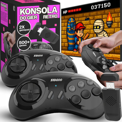TV žaidimų konsolė, 5000+ retro žaidimų, mini, belaidė, HDMI, 90-ųjų stilius