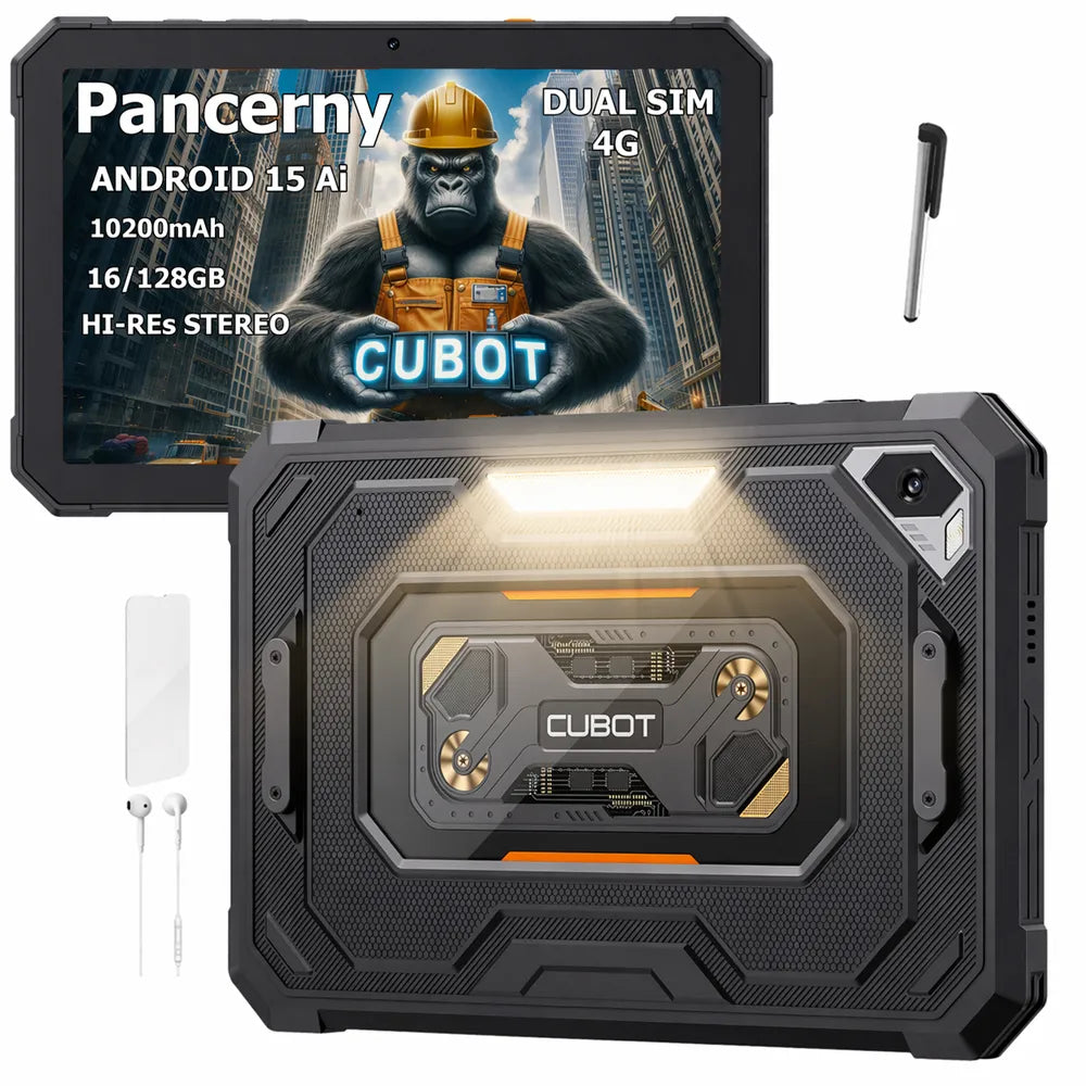 Tvirtas „Cubot KingKong Tab mini“ planšetinis kompiuteris, 8,68", „Dual SIM“, GPS
