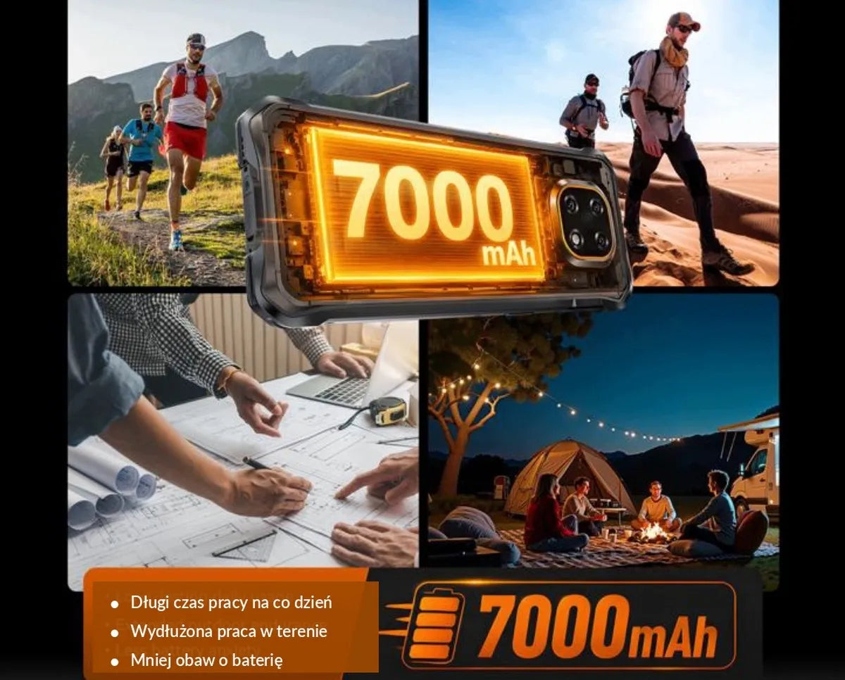 Tvirtas karinis išmanusis telefonas CUBOT KING KONG ES5 12/128GB NFC DUAL SIM LTE