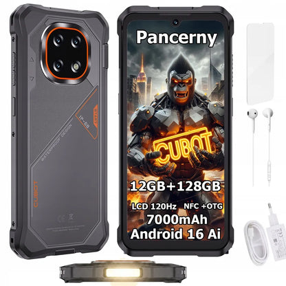 Tvirtas karinis išmanusis telefonas CUBOT KING KONG ES5 12/128GB NFC DUAL SIM LTE