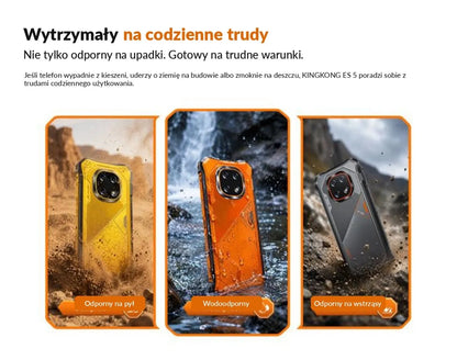 Tvirtas karinis išmanusis telefonas CUBOT KingKong ES5 12/128GB NFC DUAL SIM LTE